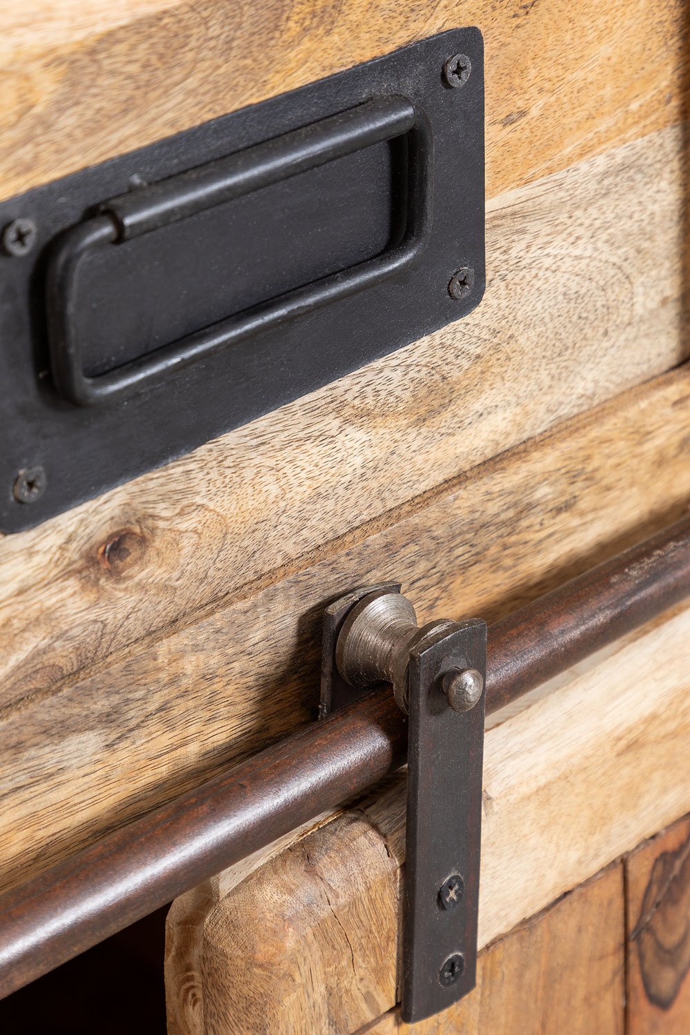 Credenza Uain in legno di mango con 2 cassetti