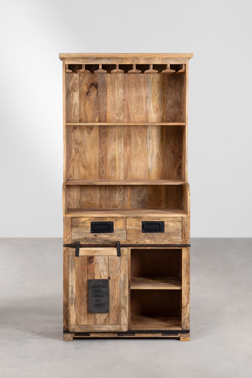 Credenza Uain in legno di mango con 2 cassetti