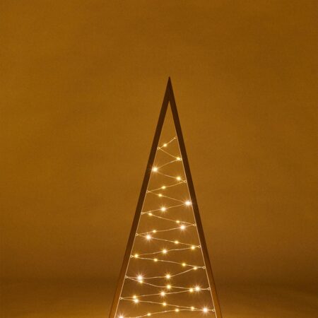 Albero di Natale con luce LED in legno di pino Elwood