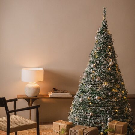 Taimy Albero di Natale pieghevole con luci a LED