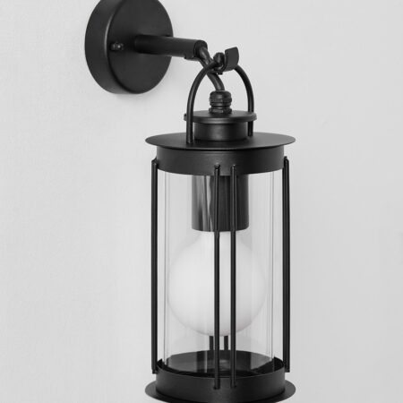 Lampada da parete per esterno Tolira in acciaio inox