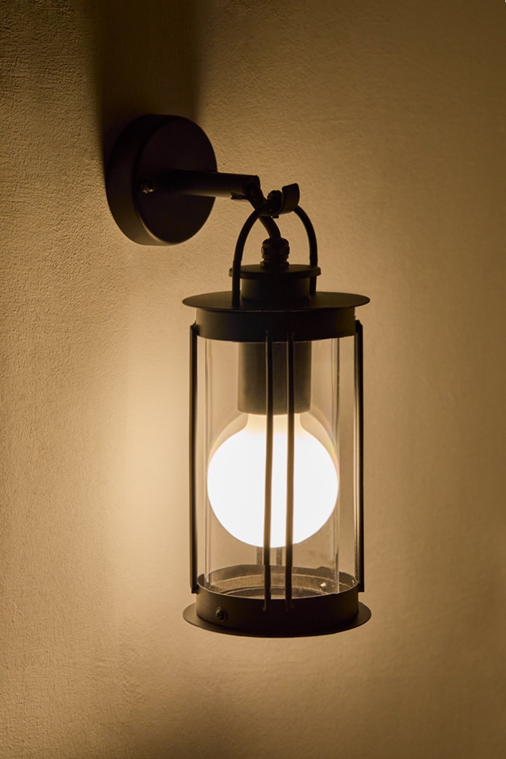 Lampada da parete per esterno Tolira in acciaio inox