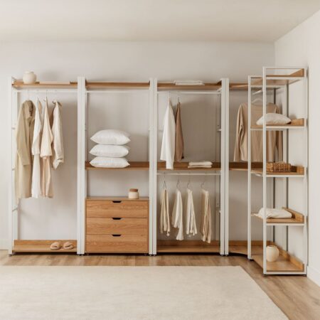 Appendiabiti in acciaio e legno Ariaster