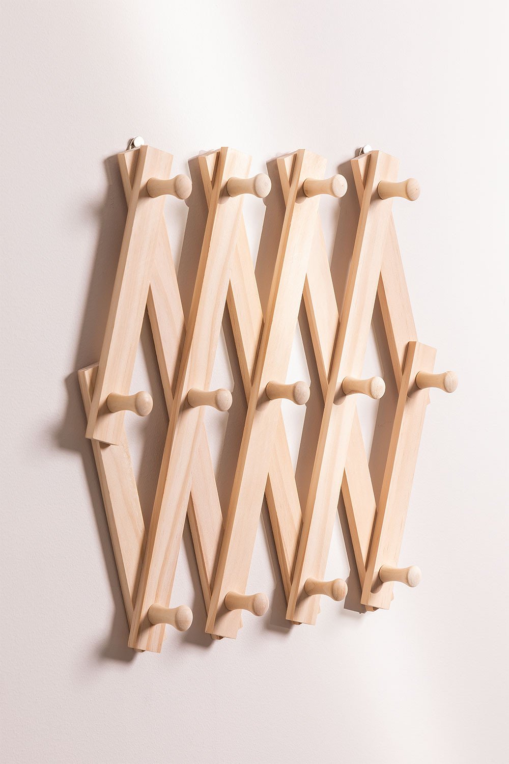 Appendiabiti da parete in legno Ixi