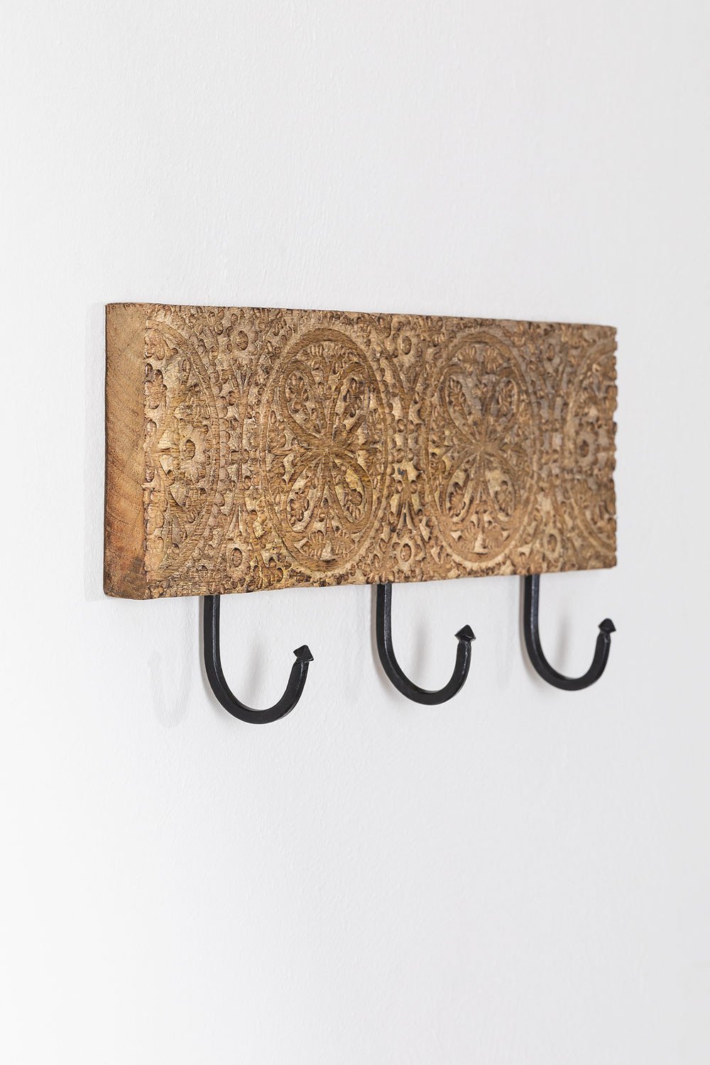Appendiabiti da parete in legno Nanup
