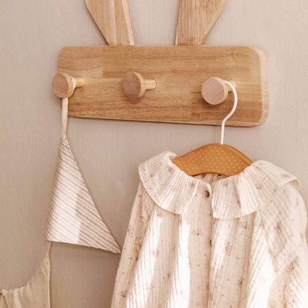 Appendiabiti da parete in legno Buny Style Kids