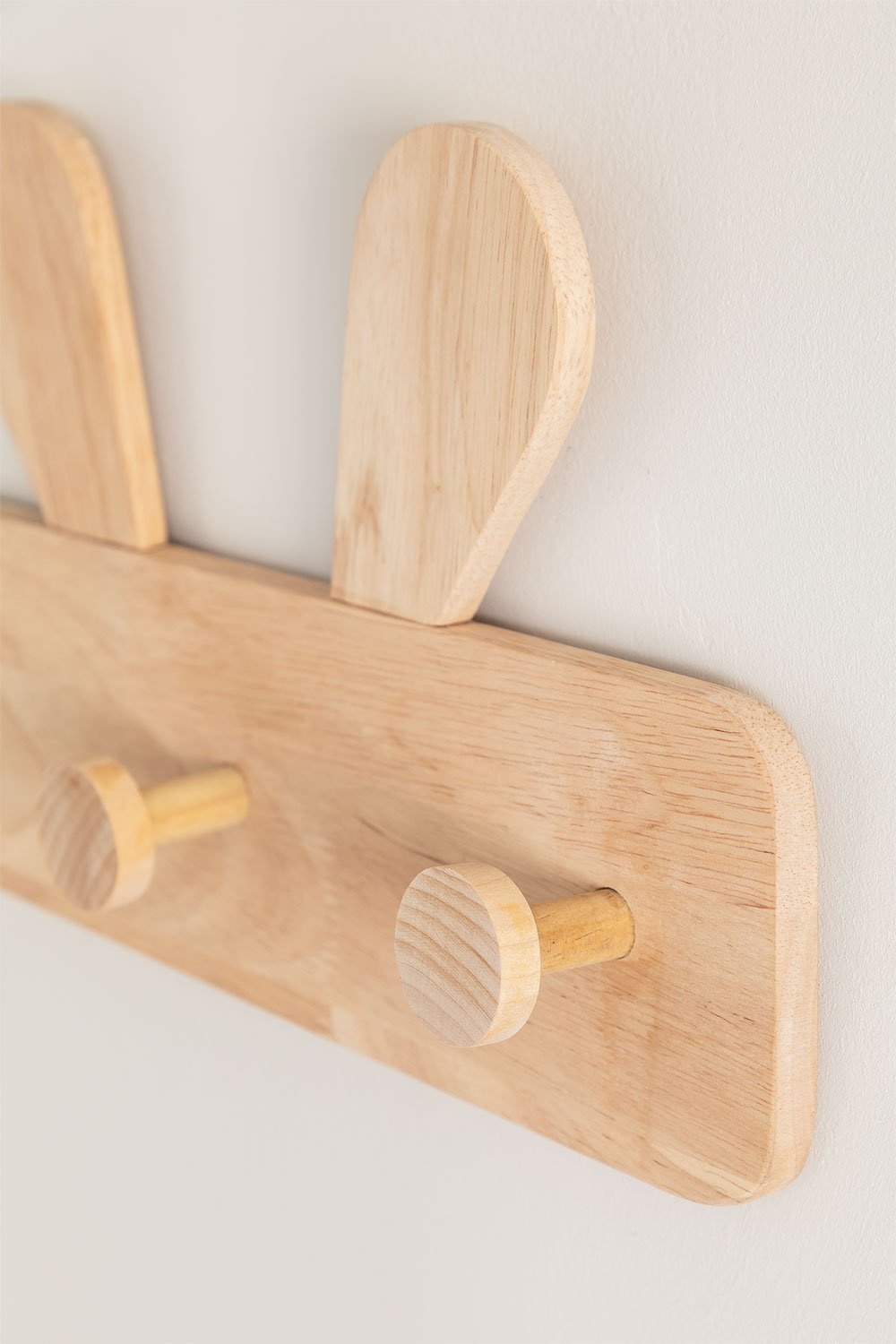Appendiabiti da parete in legno Buny Style Kids