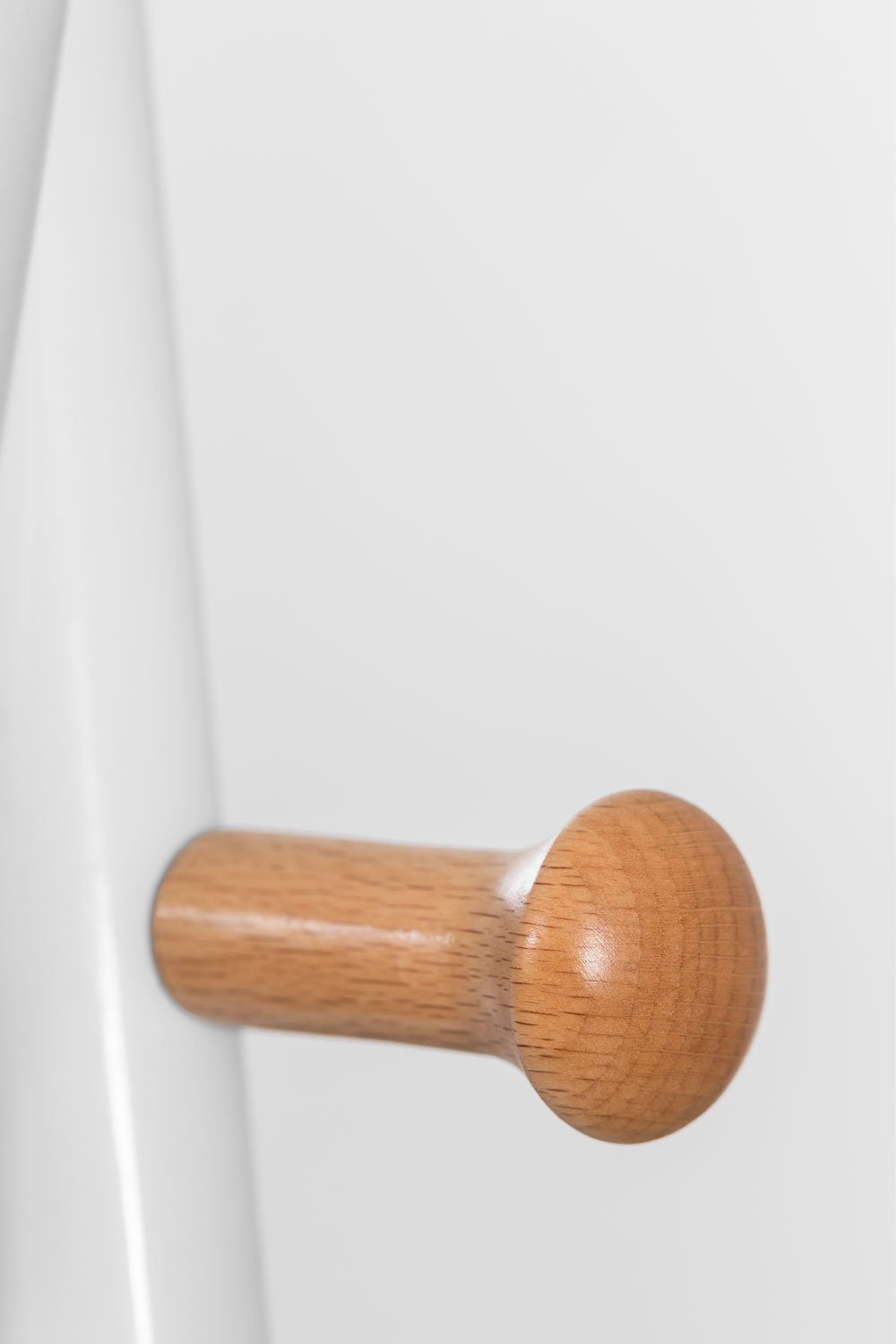 Appendiabiti da terra in metallo e legno di faggio Urian