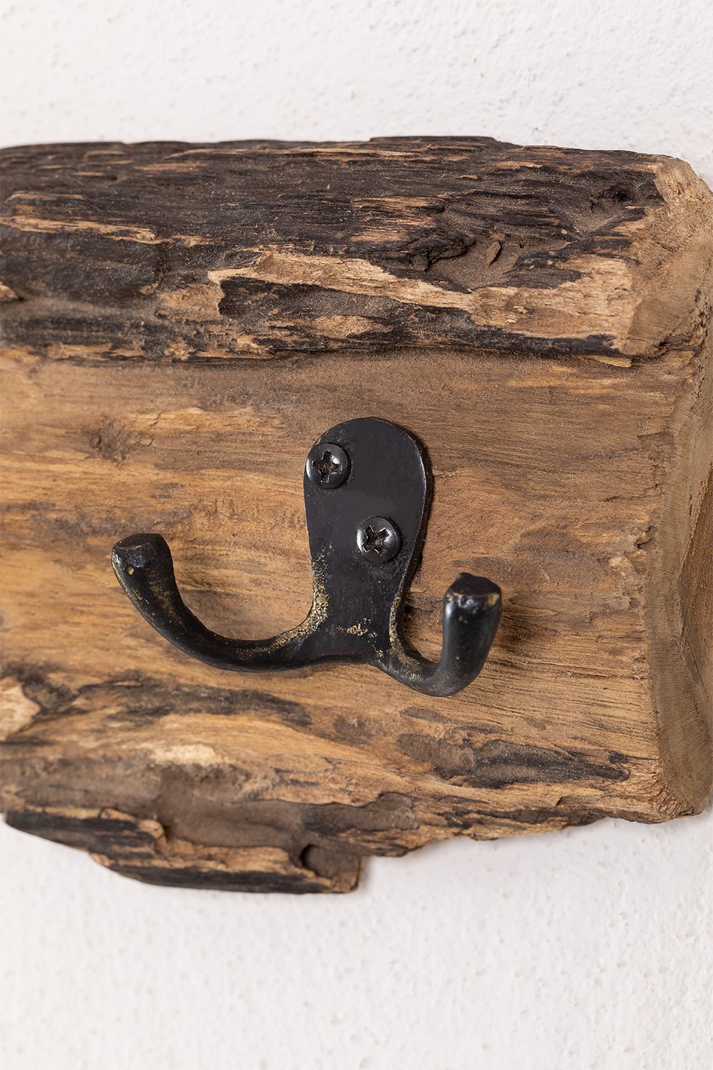 Appendiabiti da parete in legno riciclato Trunc