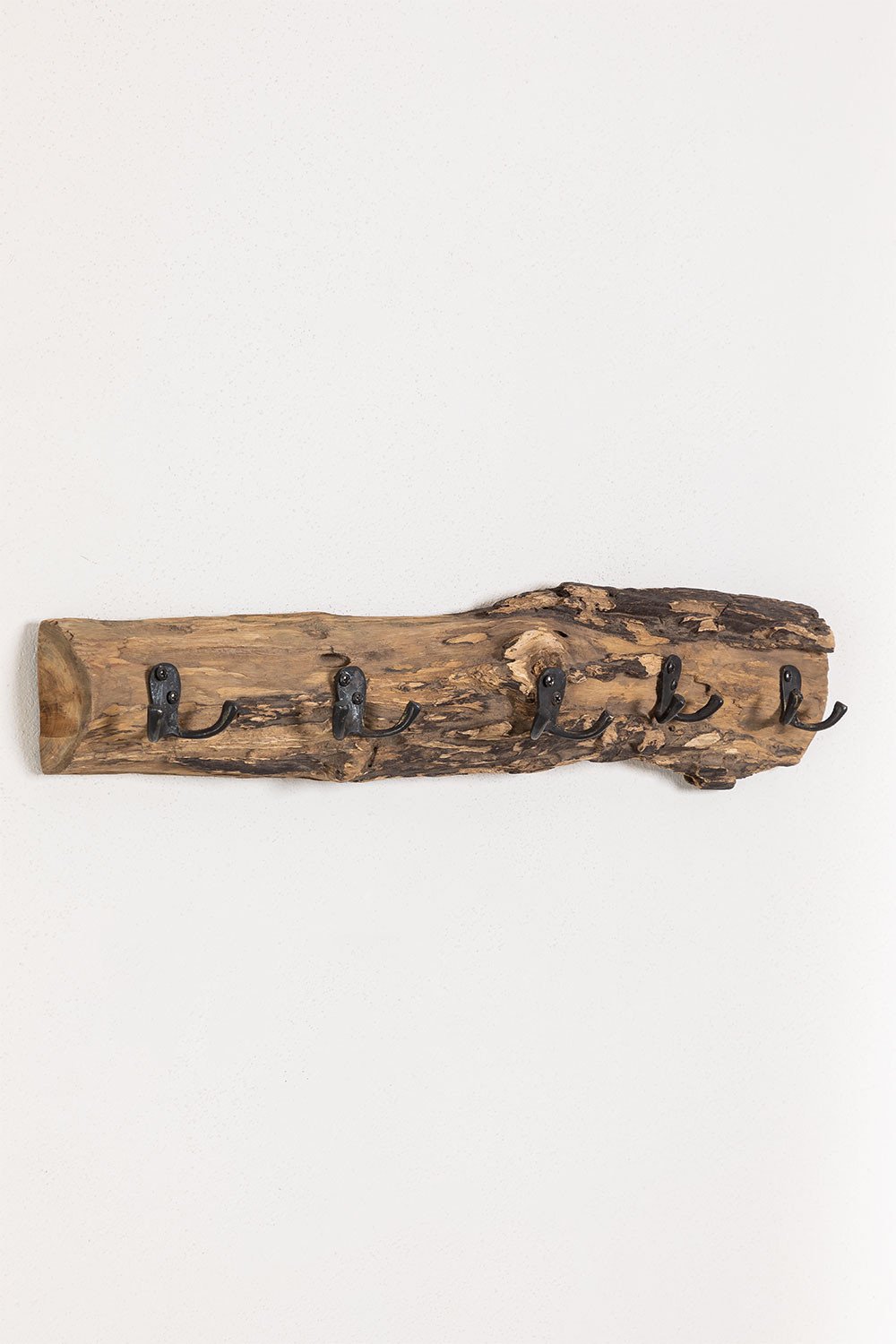Appendiabiti da parete in legno riciclato Trunc