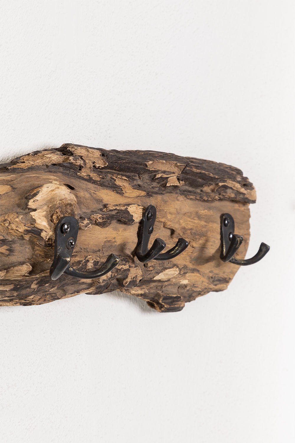 Appendiabiti da parete in legno riciclato Trunc
