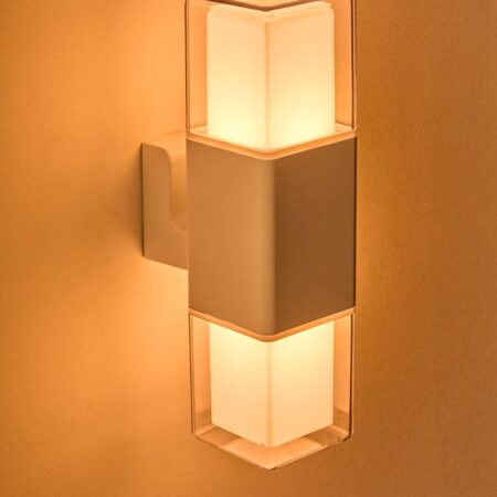 Applique da esterno LED in alluminio con 2 punti luce Torevi