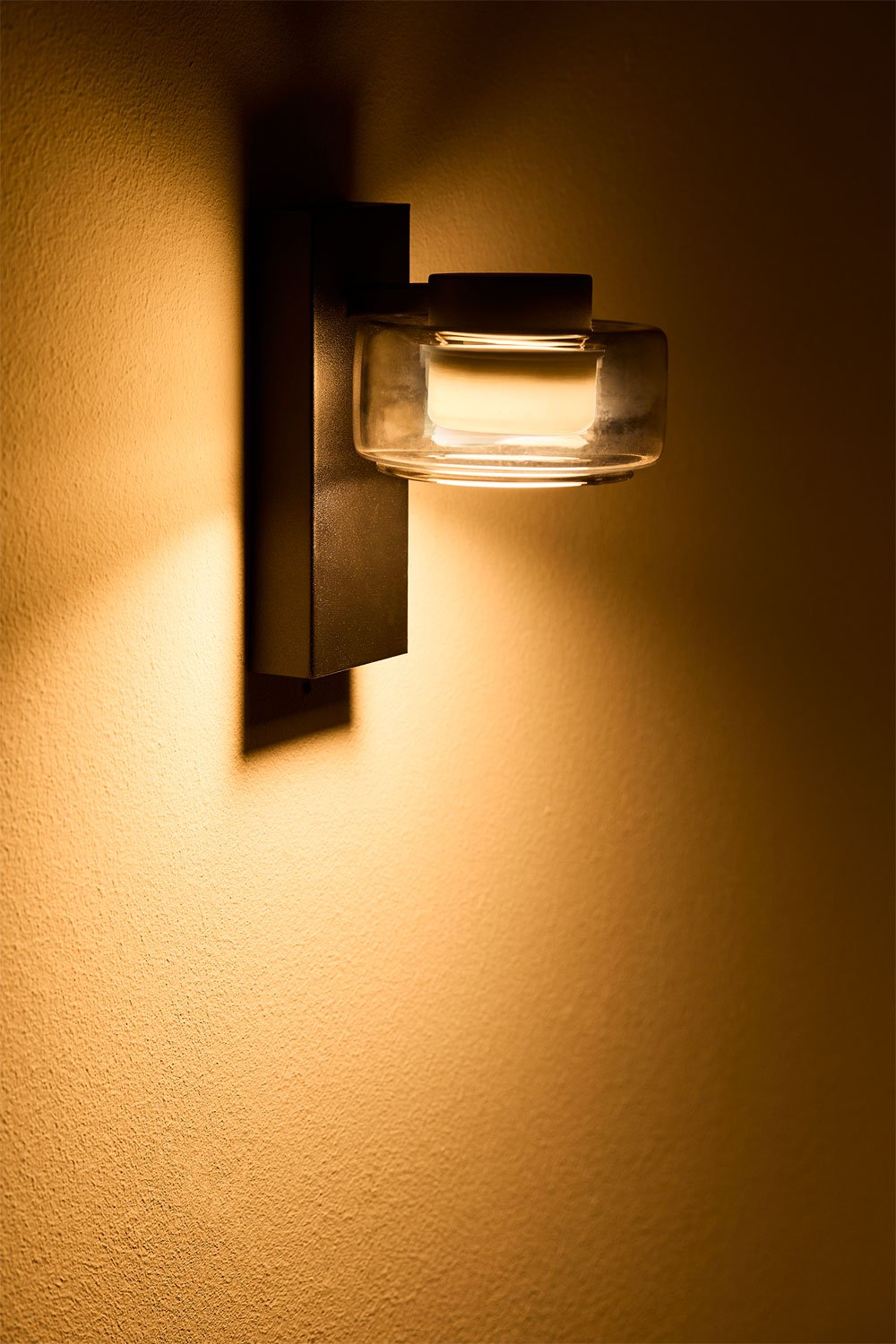 Lampada da parete da esterno a LED in metallo e vetro Valideri