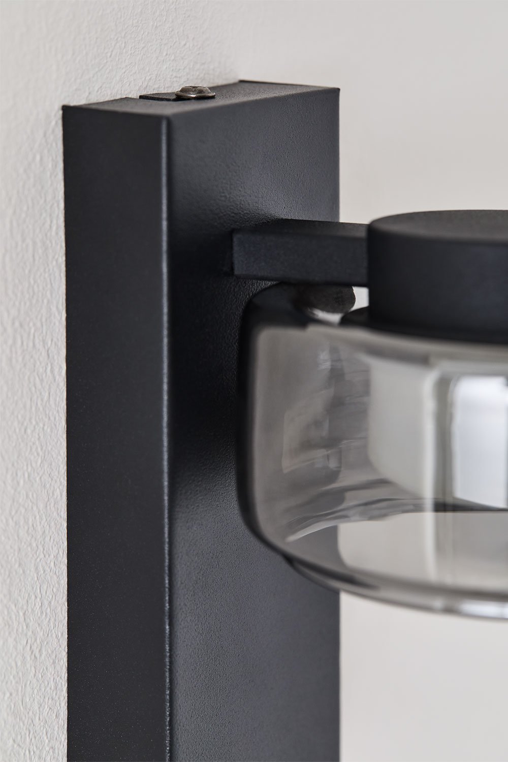 Lampada da parete da esterno a LED in metallo e vetro Valideri