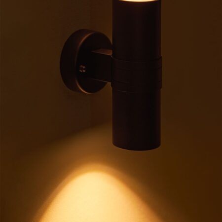 Applique da esterno in acciaio inox con 2 punti luce Grivat