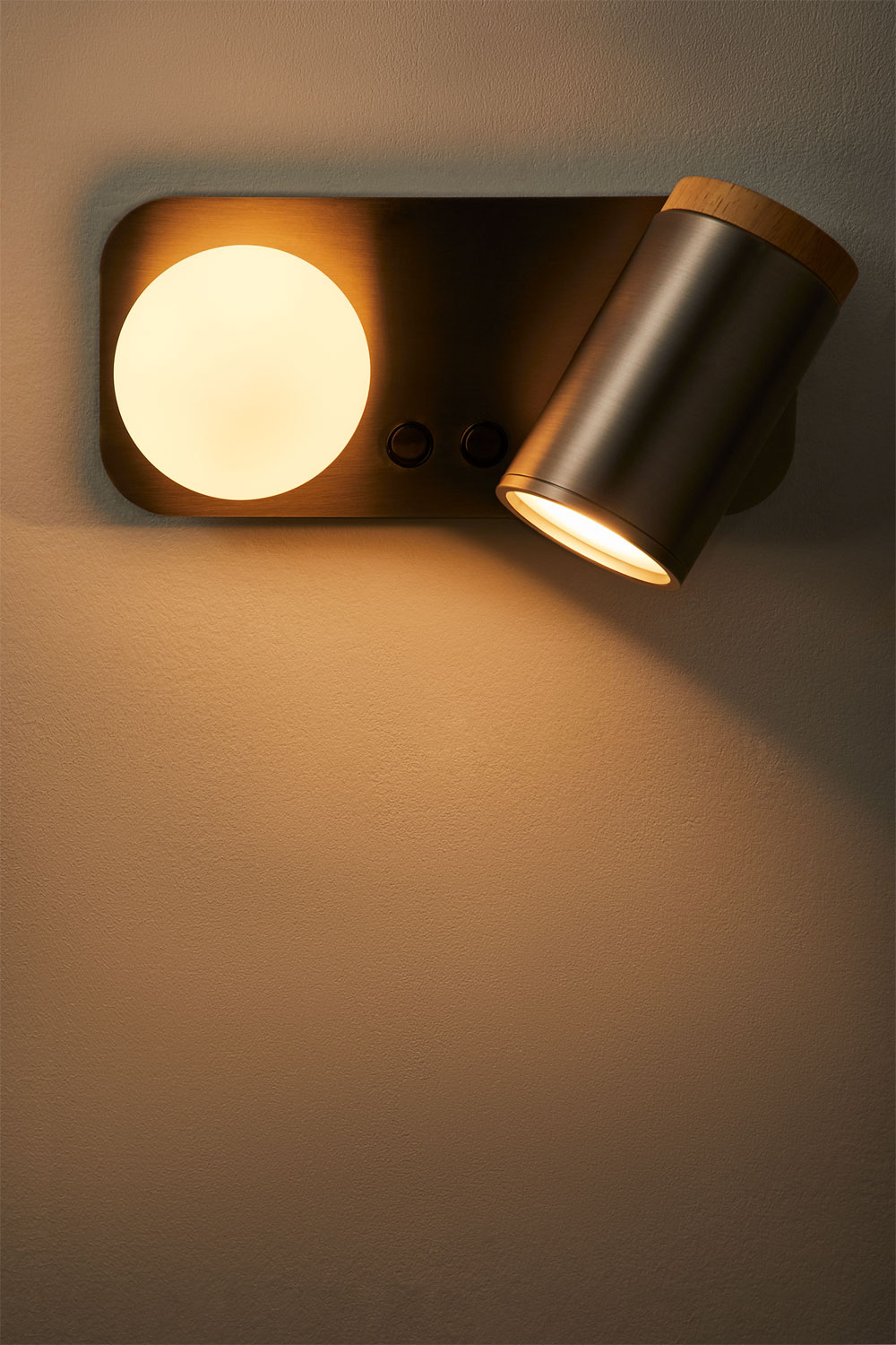 Applique da parete con 2 punti luce Amaranto