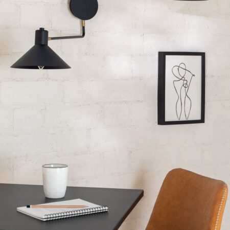 Lampada da parete in ferro con 2 punti luce Double Twin