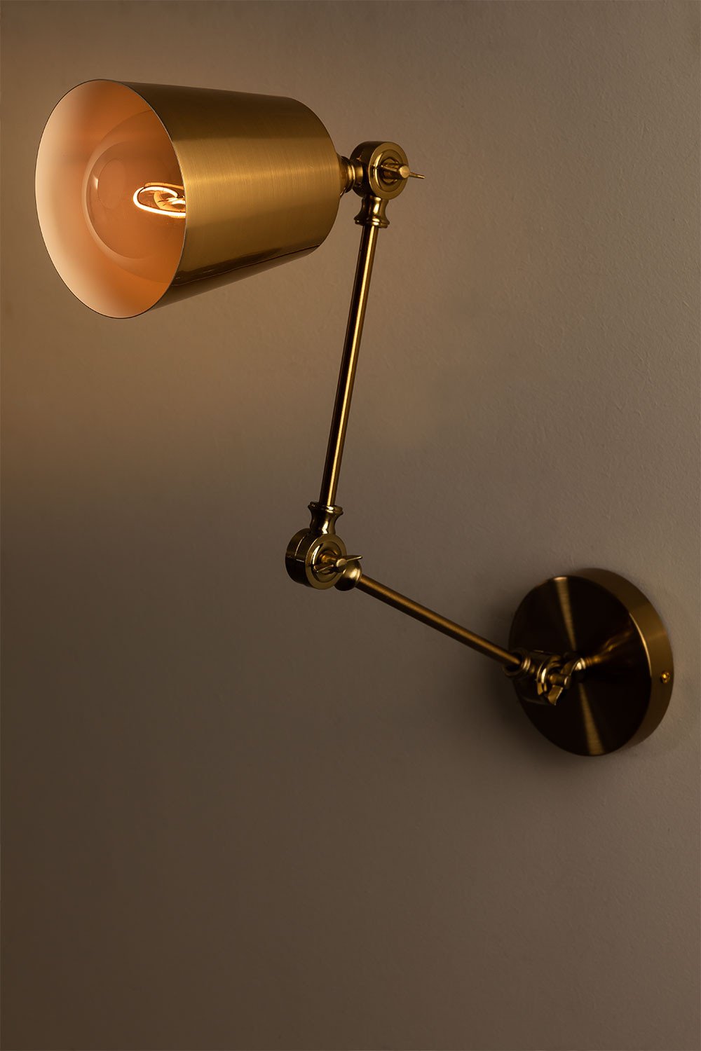 Lampada da parete in ferro Floy Gold