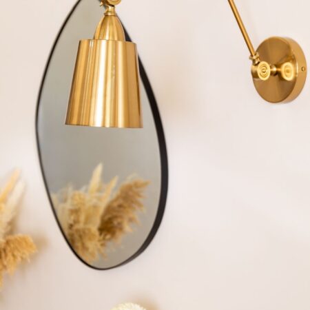Lampada da parete in ferro Floy Gold