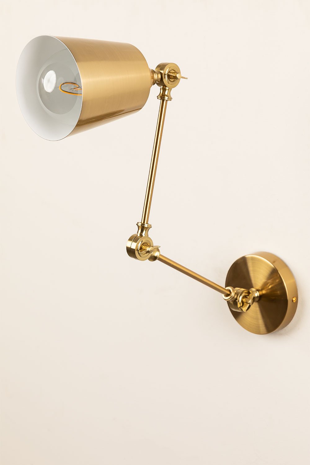 Lampada da parete in ferro Floy Gold