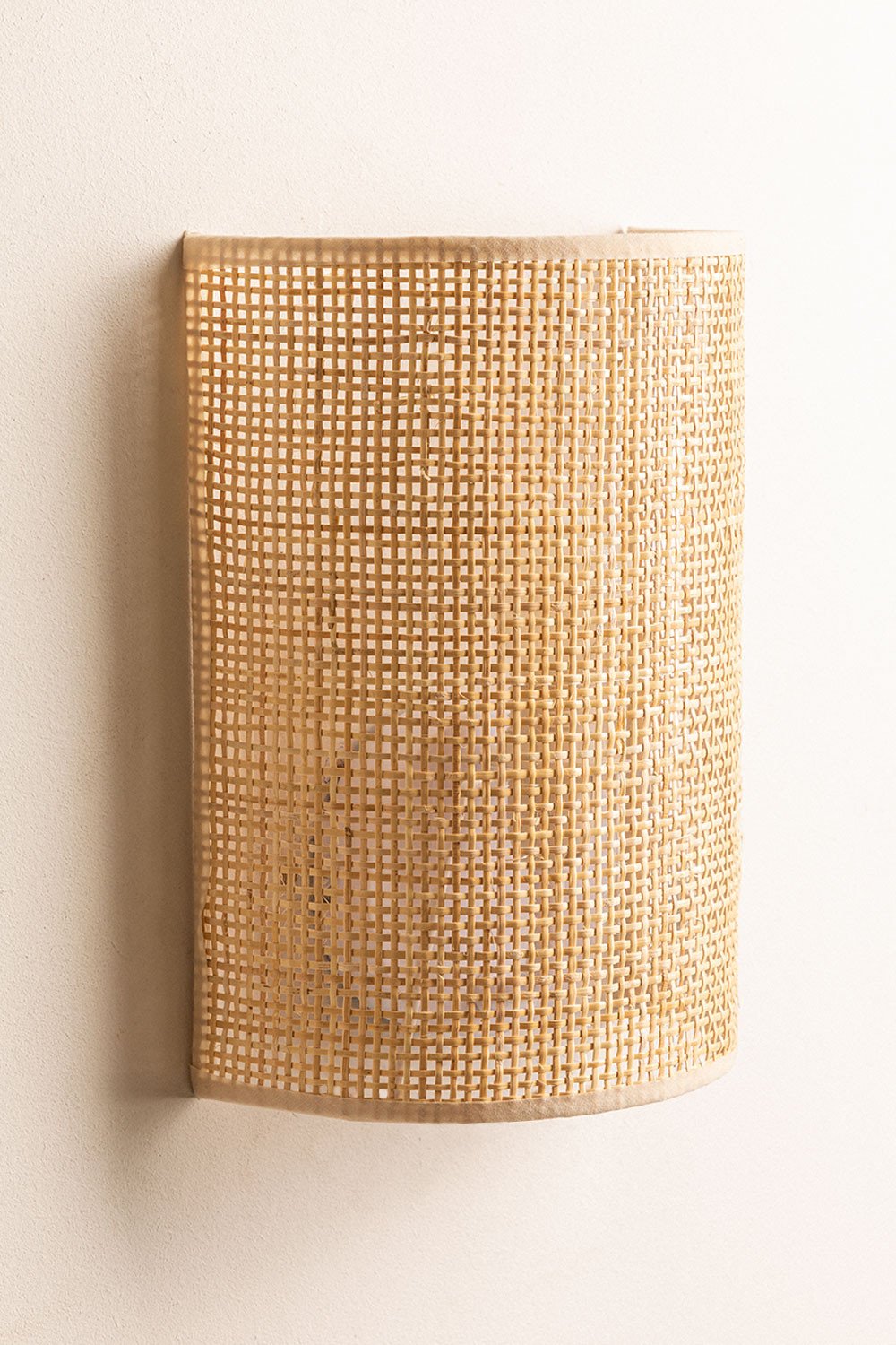 Applique da parete in rattan Ytse