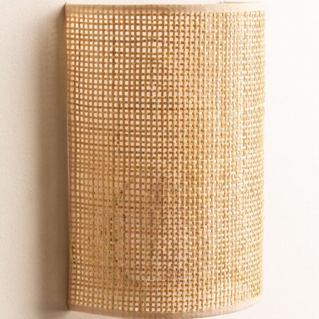 Applique da parete in rattan Ytse