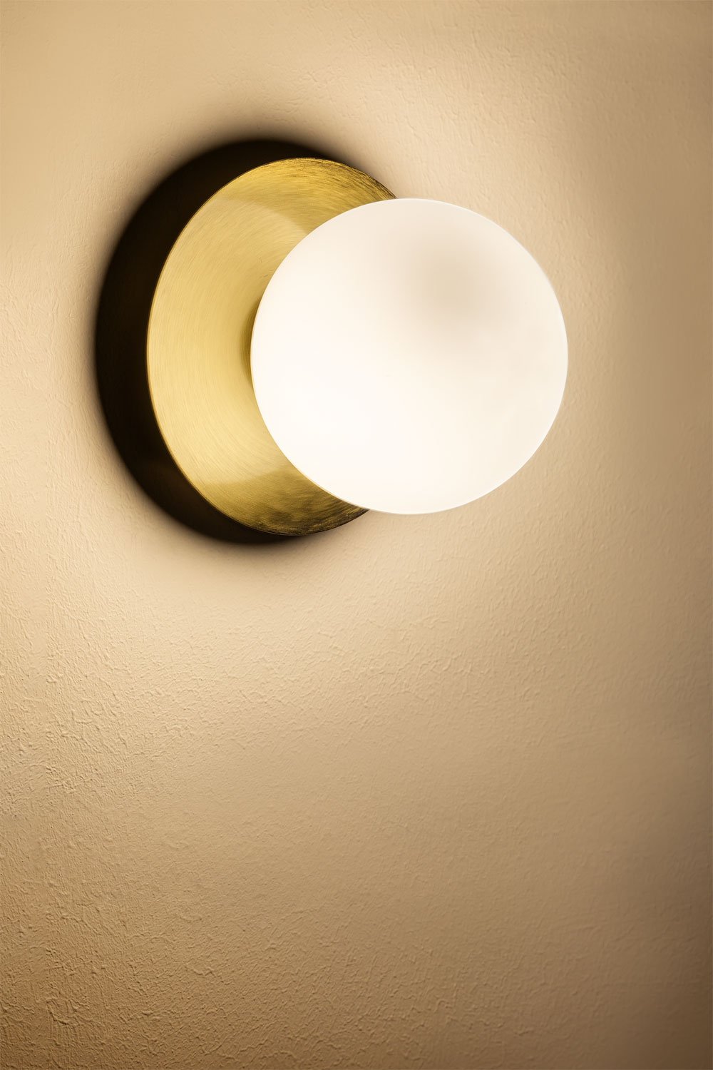 Lampada da parete per bagno Anine in metallo e vetro