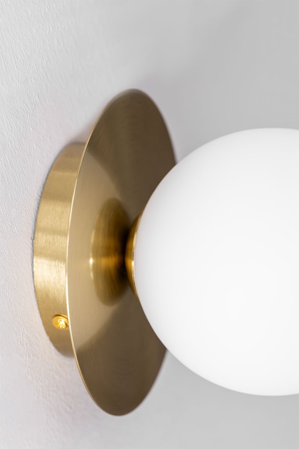 Lampada da parete per bagno Anine in metallo e vetro