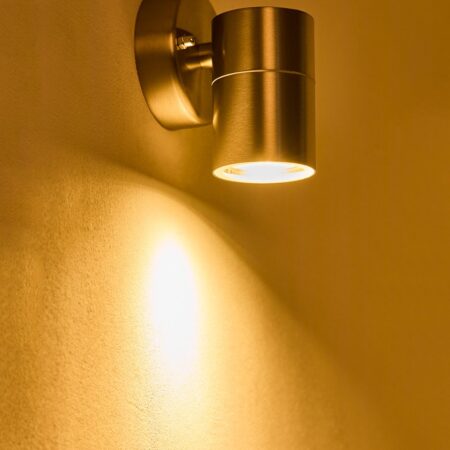 Lampada da parete per esterni Jaxten in acciaio inossidabile