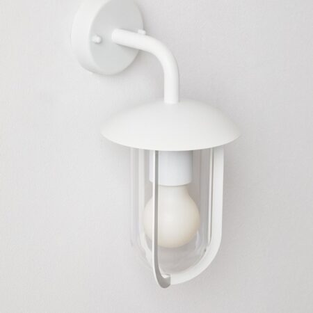 Lampada da parete per esterno Borena in acciaio inox