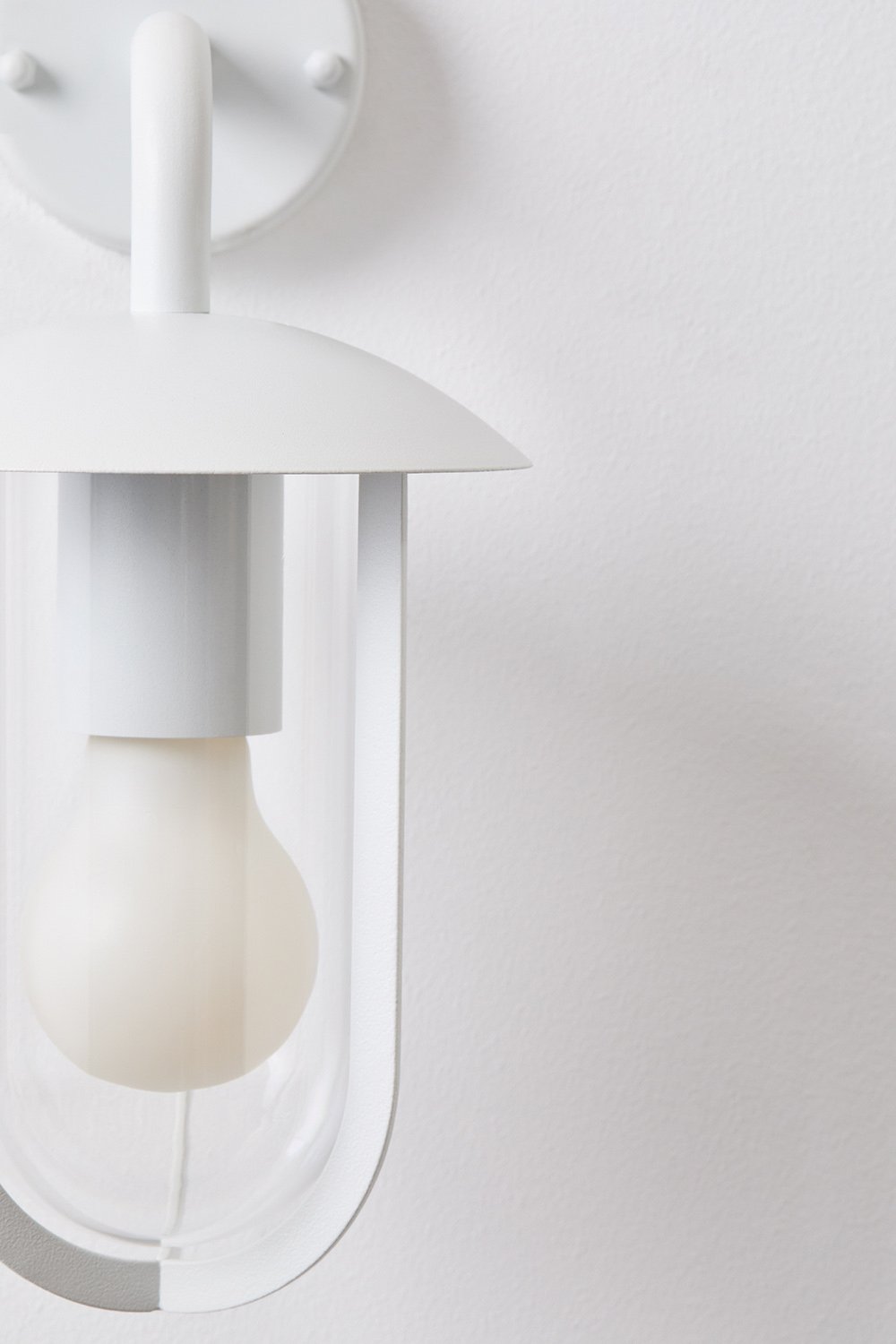 Lampada da parete per esterno Borena in acciaio inox