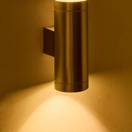 Applique da esterno Sileno in alluminio con 2 punti luce