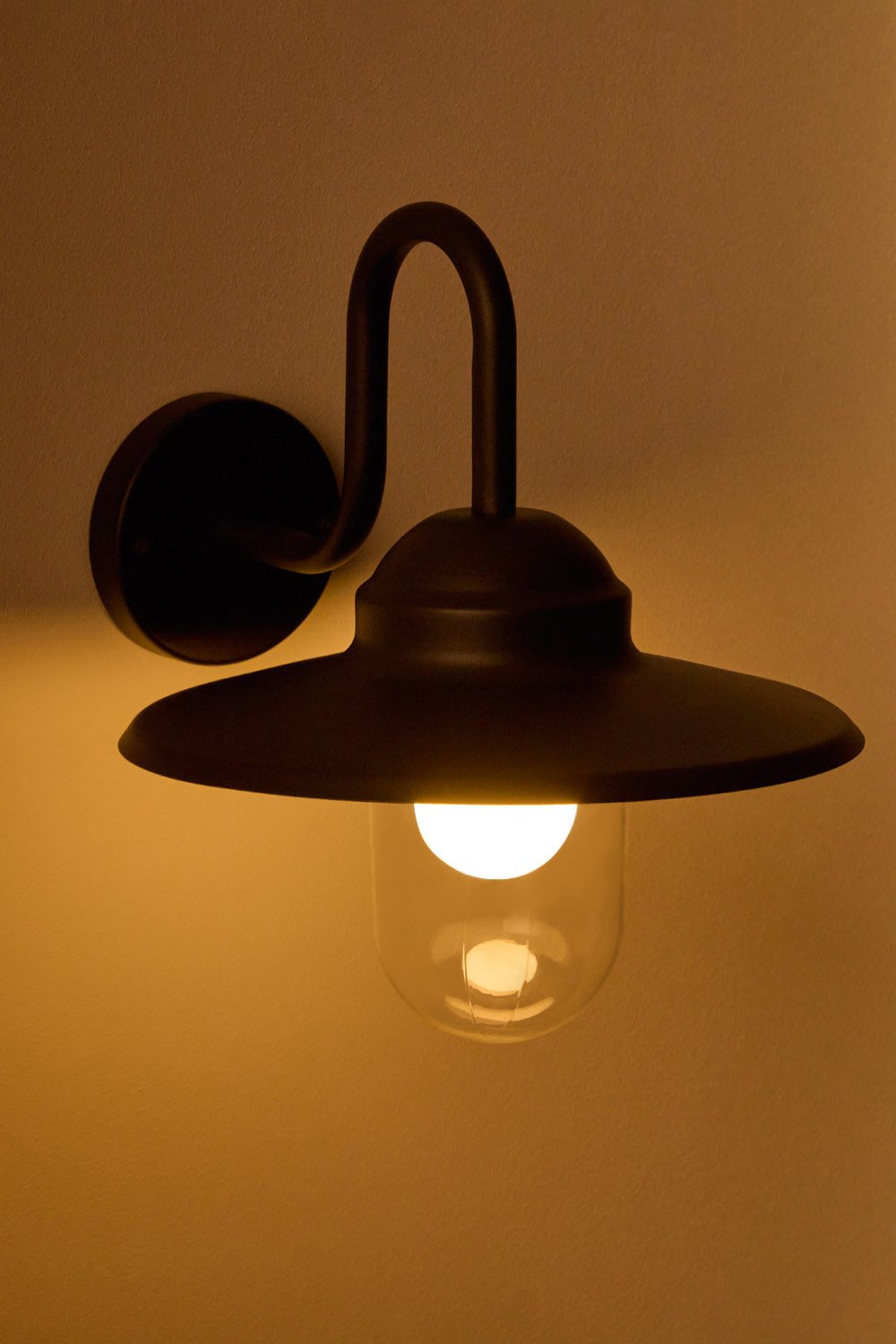 Lampada da parete per esterno Quelar in alluminio e vetro
