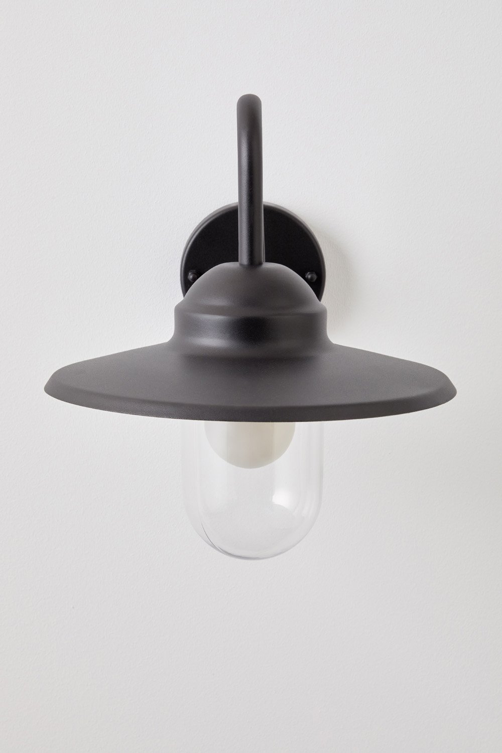 Lampada da parete per esterno Quelar in alluminio e vetro