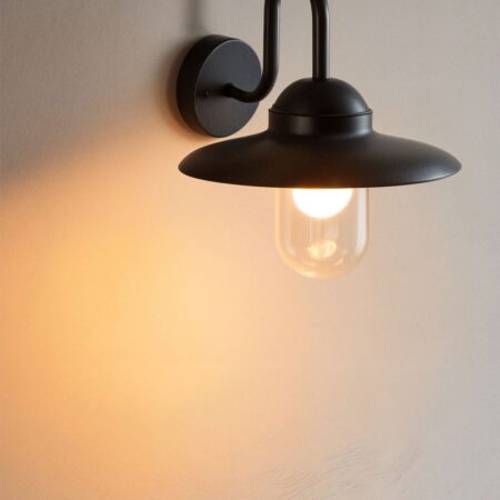 Lampada da parete per esterno Quelar in alluminio e vetro