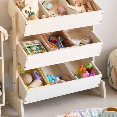Armadio portagiochi in legno Yerai Kids