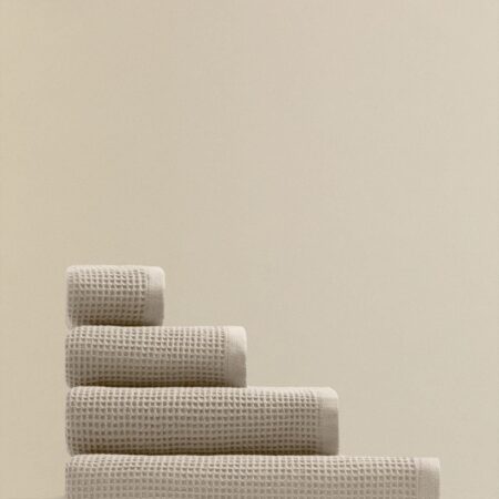 Asciugamano Fiorala in cotone waffle