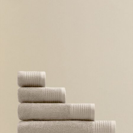 Asciugamano in spugna di cotone con bordo Claritone