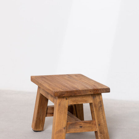 Sgabello basso in legno Abet