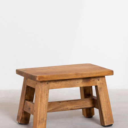 Sgabello basso in legno Abet