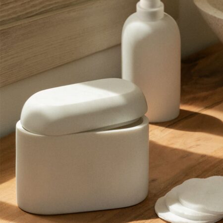 Barattolo con coperchio per bagno Veranne