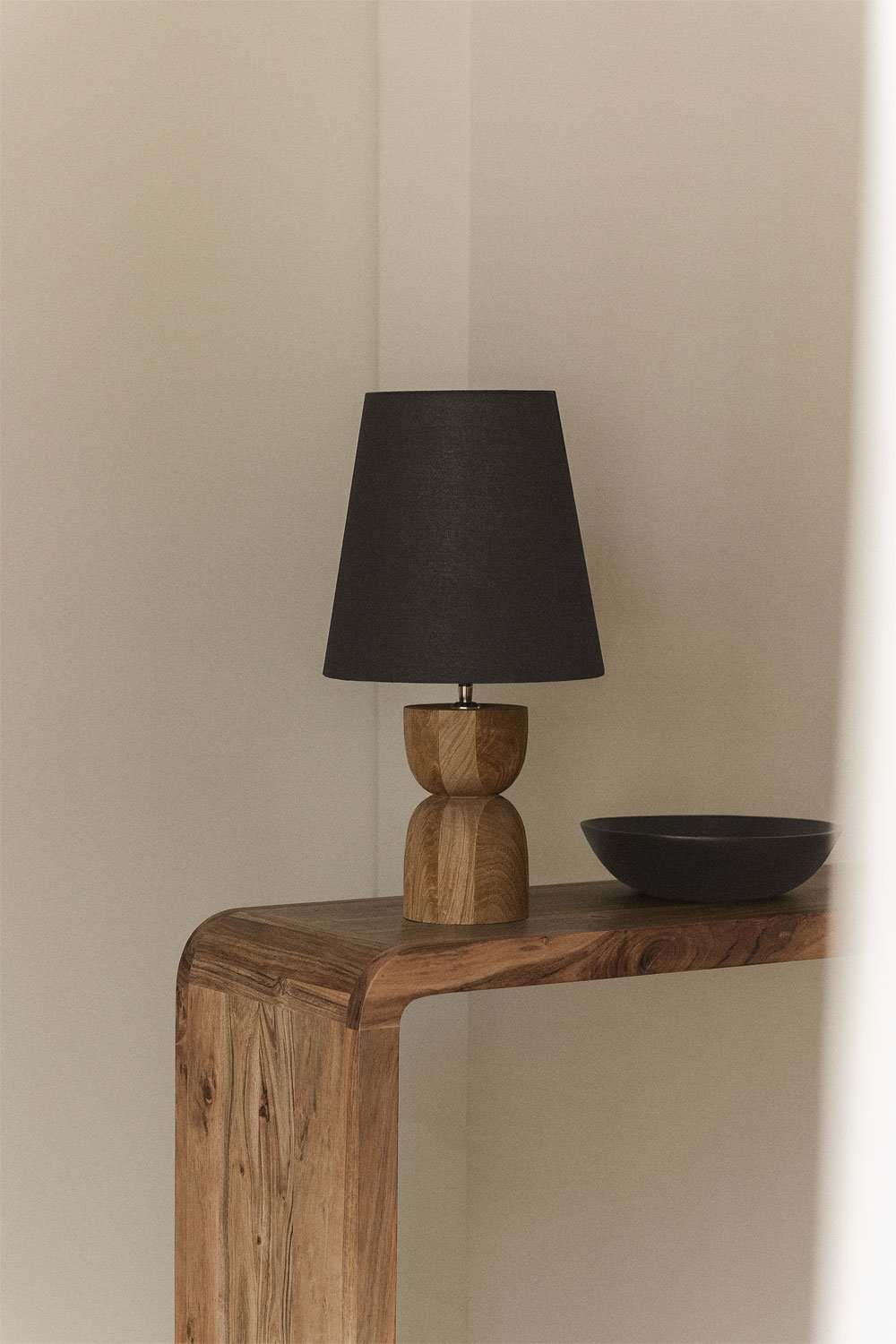 Base per lampada da tavolo Diniz in legno di mango