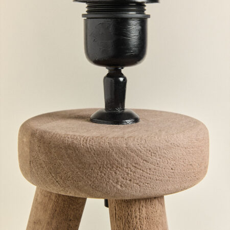 Base per lampada da tavolo ↑40 cm in legno di mango Simona