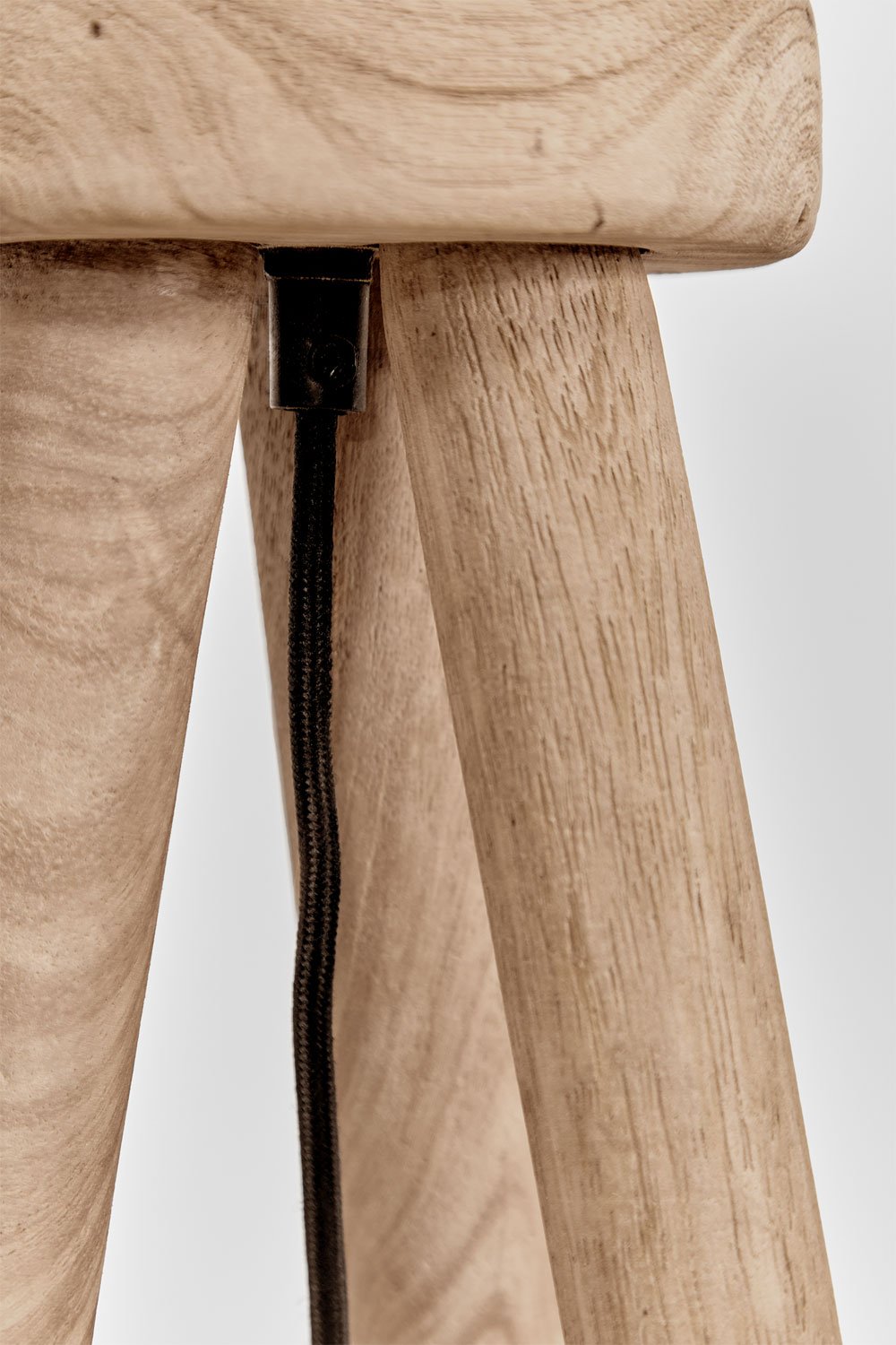 Base per lampada da terra ↑120cm in legno di mango Simona