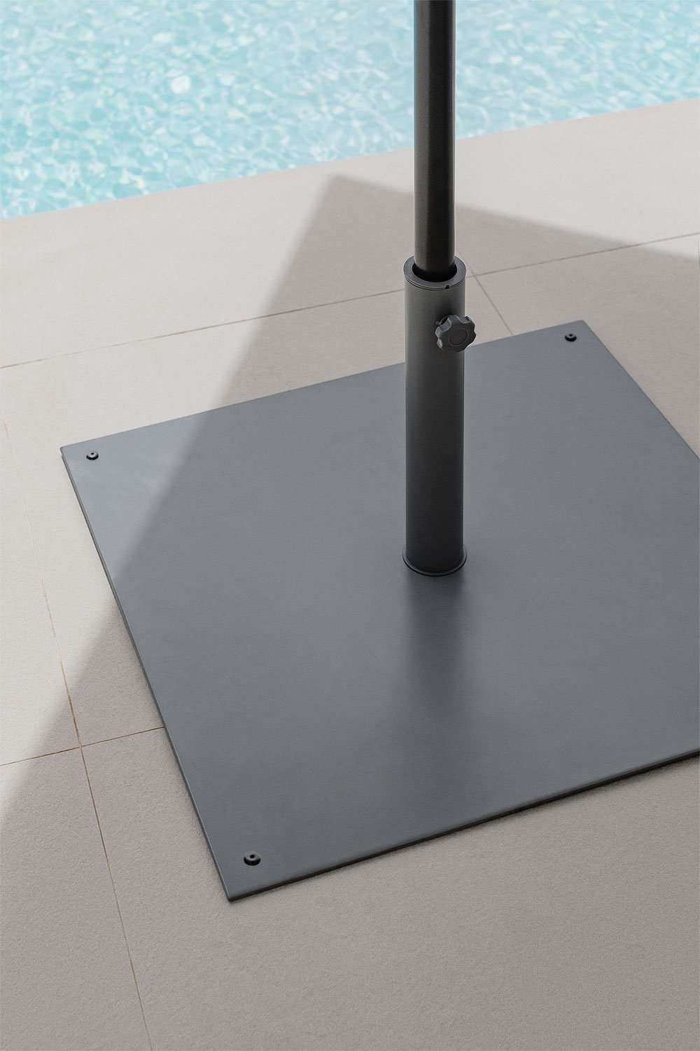 Base per ombrellone quadrata in acciaio Peuet