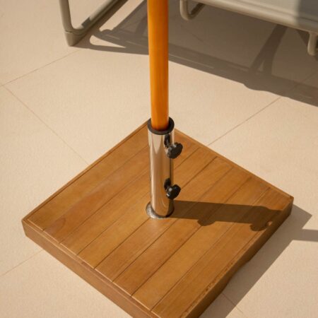 Base per ombrellone quadrata (48x48 cm) in legno Canco