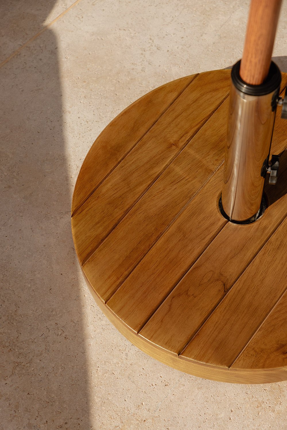 Base per ombrellone rotonda Ø50 cm in legno Canco