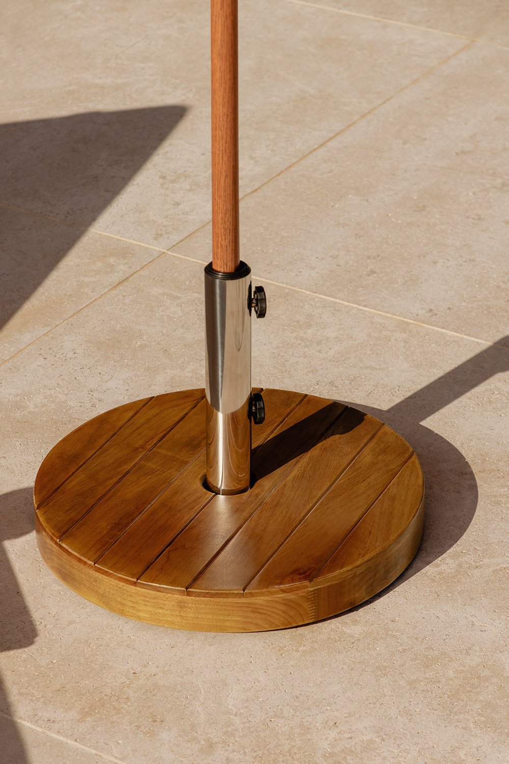Base per ombrellone rotonda Ø50 cm in legno Canco