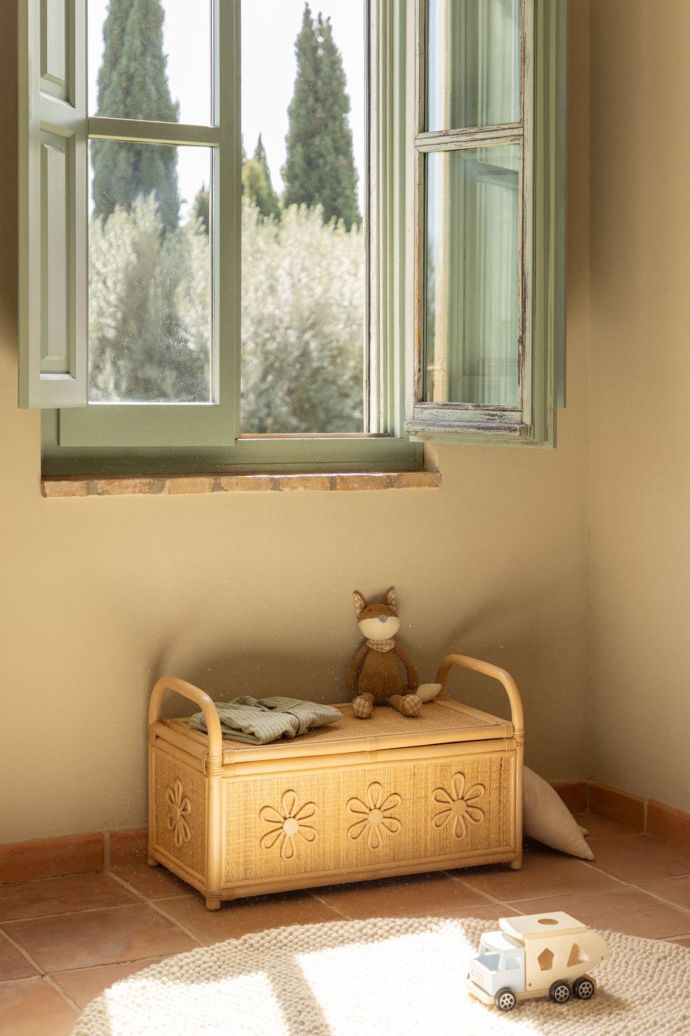 Baule in rattan Dahlia Kids