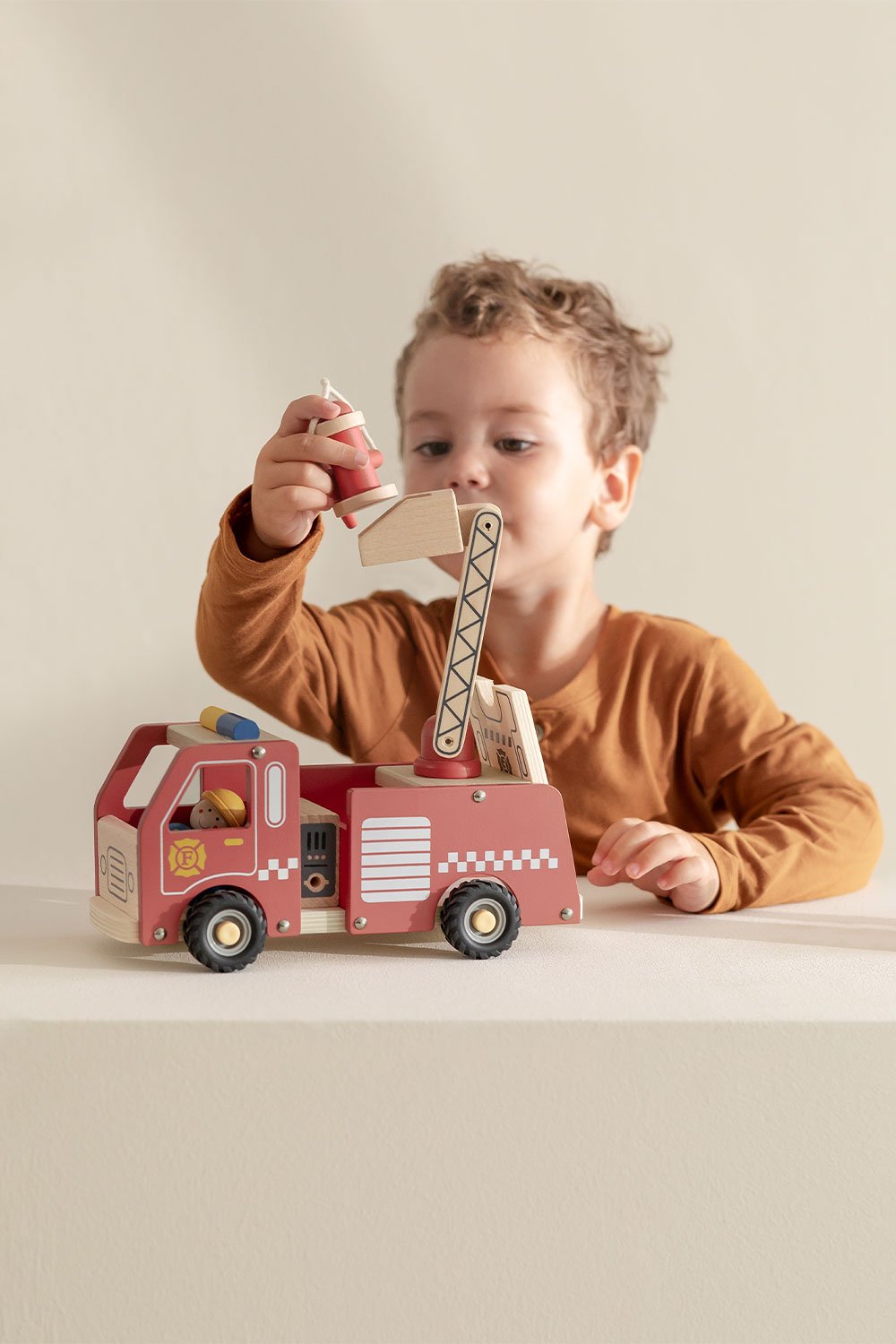 Kenan Kids Camion dei pompieri in legno